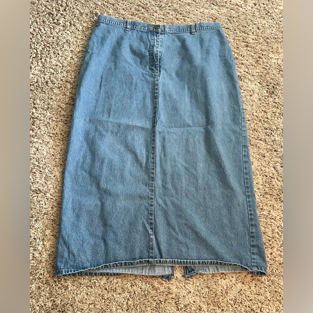 Skirt jean style & co denim modest woman size 18